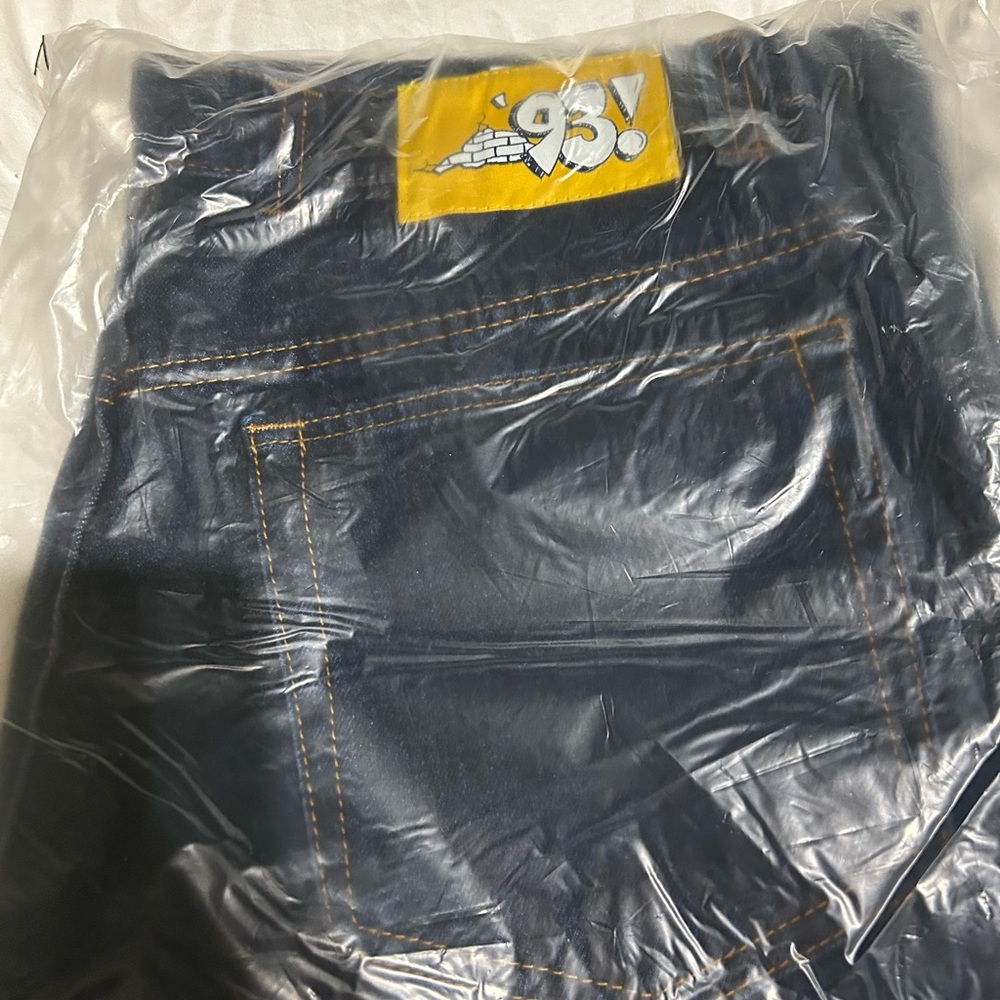 Polar 93 Dark Blue Jeans with Yellow Patch